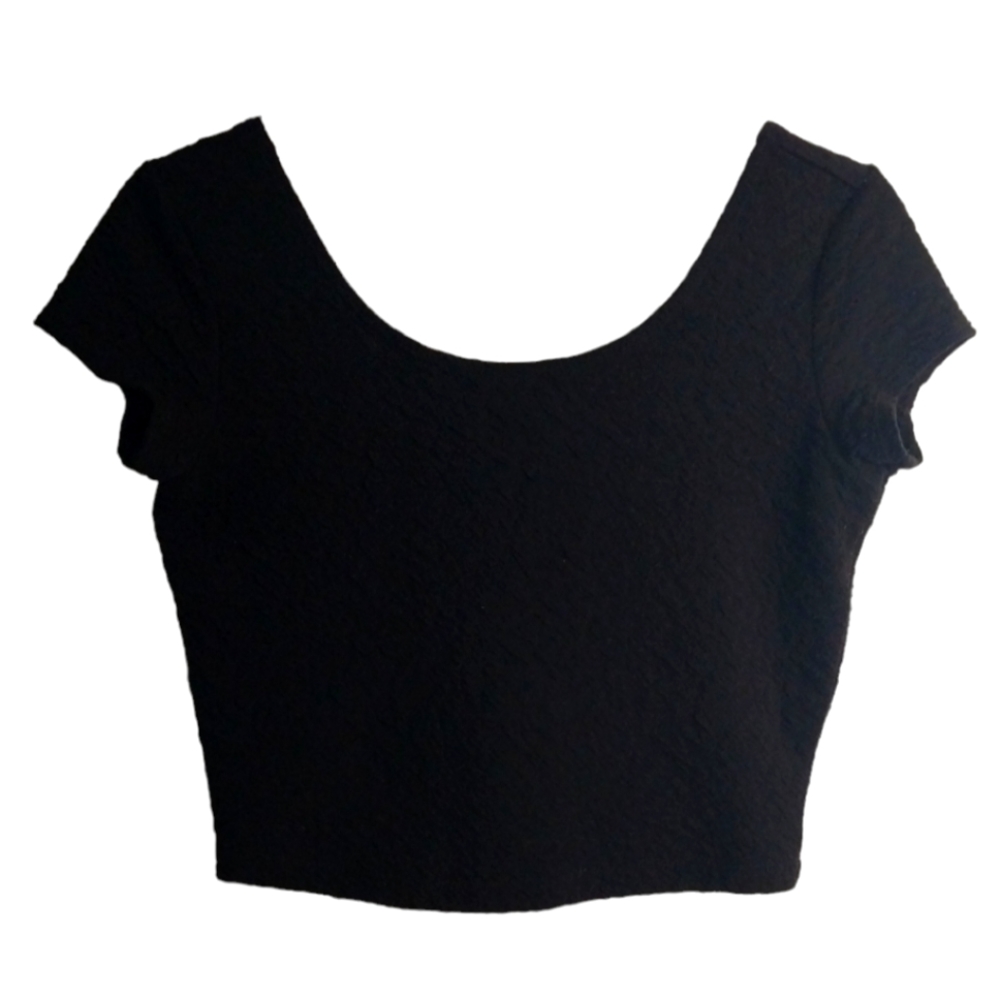 Garage cropped top for Women sz Medium in Black